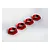 ARRMA Red Aluminium 17mm Serrated Wheel Nuts 4Pcs AR330360