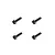 Four black ARRMA 1.6x6mm fine thread cap head screws arranged in a grid on a white background.