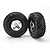 Traxxas 2.2/3.0" Off Road Tyres on Satin Chrome/Black Rims - Glued Wheels 2Pcs 5873X