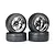 Traxxas 1.9" Response Tyres on Split-Spoke Black Chome Rims - Glued Wheels 4Pcs 8375
