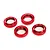 Traxxas Red Aluminium GTX Shock Adjusting Nuts w/ O-Rings 7767R