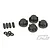 Pro-Line Secure-Loc Body Mount Thumb Screws/Nuts 4Pcs 6070-02
