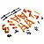 Yeah Racing HPI Sprint 2 Orange Aluminium Essential Upgrade Set SPT2-S01OR
