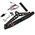 Yeah Racing Black Aluminium TRX-4 & SCX10 II Rear Bumper w/ Spare Tyre Mount, Drop Hitch & LED Lights YA-0549
