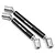 Yeah Racing Black Stainless Steel & Aluminium TRX-4 Centre Front & Rear Drive Shaft Set 2Pc TRX4-015BK