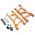 Yeah Racing HPI RS4 Sport 3 Orange Aluminium Rear Lower Suspension Arms 2Pc RSS3-002OR