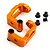 Yeah Racing HPI Sprint 2 Orange Aluminium Front Hub Carrier 2Pc SPT2-005OR