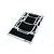 A Tamiya 1/24 scale carbon pattern decal sheet for a Subaru BRZ model car, featuring various pre-cut black decal shapes on a white backing sheet.