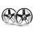 HPI 2.1" (3mm Off-Set) LP29 MF Type Chrome Rims 2Pcs 33476