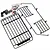 Yeah Racing 1/10 SCX10 II Jeep Wrangler Black Metal Roof Rack w/ LED Lights YA-0561