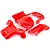 Rovan 5IVE-T Red Complete Injection Molded Panel Body Shell Set 87100A