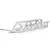 Rovan Silver Aluminium CNC Dragon Bone Lightened Main Chassis 650016B