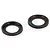 Two black metal gudgeon pin washers for a 32cc 2-stroke RC engine, shown against a white background.