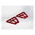 ARRMA Red Aluminium Suspension Brace 2Pcs AR320264