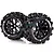 Louise 2.8" MT-Mcross Tyres on Black Spoke Rims - Glued Truck Wheels w/ Foam 2Pcs L-T3274SB