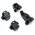 Yeah Racing TRX-4 Black Aluminium Front & Rear Suspension Link Axle Mount Set TRX4-011BK