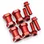 Yeah Racing Red Aluminium 12mm Hexes Adaptors 20mm Off-Set 4Pcs w/ Hardware WA-024RD