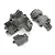 Traxxas UDR gearbox housing set including main casing, cover, and smaller plate in grey plastic.
