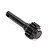 A black metal planetary sun gear shaft for a Traxxas UDR RC vehicle, shown against a white background.