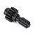 A close-up studio shot of a black metal Traxxas UDR centre planetary sun gear with a splined shaft.