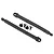 Traxxas UDR rear suspension limiter strap kit including two black straps and four mounting screws on a white background.