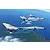 Box art illustration of two J-8B fighter jets flying over a coastline, featuring the PLA Air Force markings.