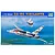 Trumpeter 1/72 scale RA-5C Vigilante model kit box art showing two US Navy jets flying over a landscape.