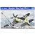Trumpeter 1/72 scale Hawker Sea Fury FB.11 plastic model kit box art showing a fighter plane flying over snowy mountains.