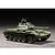 A 1/72 scale plastic model of a Russian T-54B medium tank, painted in olive green with the number 212 on the turret, displayed against a dark background.