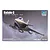 Product box for Trumpeter 1/144 scale Rafale C fighter jet plastic model kit, featuring an illustration of the aircraft in flight.