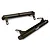 Integy Black Aluminium TRX-4 Side Step Plate Set 2Pcs C28226BLACK