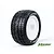 Louise 2.2" Rear E-Rocket Tyres on White Dish Rims - Glued Buggy Wheels w/ Foam 2Pcs L-T3188SWKR