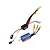 Hobbywing EzRun 18A ESC and brushless motor combo featuring a blue motor and black ESC with pre-soldered connectors.