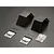 Killerbody 1/10 Black Stainless Steel Rear Fenders ( Fits 3.75" Tyres) w/ Black Rubber Mud Flaps 48624