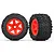 Traxxas 3.8" Talon EXT Tyres on Orange Rims - Glued Wheels 2Pcs 8672A