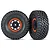 Traxxas 2.2/3.2" BFGoodrich Baja KR3 Tyres on Black/Orange Rims - Glued Wheels 2Pcs 8472