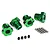 Traxxas E-Revo VXL 2.0 Green Aluminium 17mm Splined Wheel Hex Adapters w/ Grub Screw 8654G