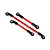 Traxxas TRX-4 Red Steering Link, Drag Link and Panhard Link 8146R