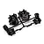 Tamiya Black Plastic Gear Box Case Set (Parts Bag G) 9115191