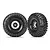 Traxxas 2.2" Method Black Chrome Rims With Canyon Trail Tyres 2Pcs 8172