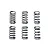 Tamiya On Road Red (Soft), Yellow (Medium) & Blue (Stiff) Tuned Shock Springs Set 6Pcs 53163