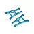 HSP Blue Aluminium Front Lower Suspension Arms 2Pcs 102019