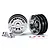 Traxxas TRX-4 Ford Bronco 1.9" Chrome Rims 2Pcs 8175
