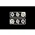 Tamiya White Rear Rims (Parts Bag R) 0555067