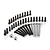 A collection of various black and silver metal screws and two silver nuts for Tamiya RC models, arranged on a white background.