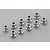 Tamiya 4mm Silver Aluminium Flanged Nyloc Nuts 10Pcs 53024
