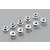 Tamiya 3mm Silver Steel Flanged Serrated Nuts 10Pcs 9805897