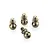 Four metal 8mm pivot balls for RC cars arranged on a white background.