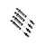Traxxas TRX-4 Silver Aluminium GTS Shocks Assembled w/o Springs 2Pc 8160