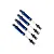 Traxxas TRX-4 Blue Aluminium GTS Shocks Assembled w/o Springs 2Pc 8160X